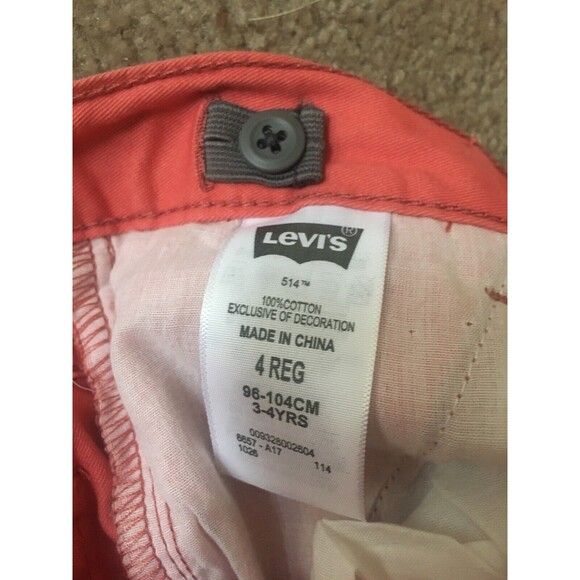 Levi's Boys Casual Shorts Pockets Size 4 Regular Peachish - Picture 8 of 11